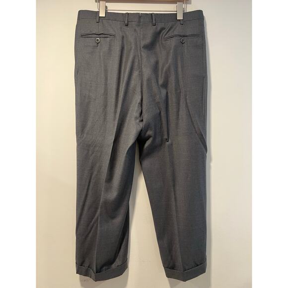 Brioni Moudi Super 150s Men's Pleated Dress Pants Gray Size 38R JP - Picture 8 of 14